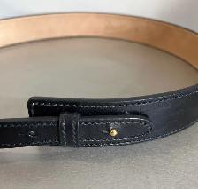 Authentic Gucci Black Leather Belt with Gold Horsebit Buckle - Photo 4
