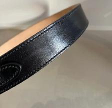 Authentic Gucci Black Leather Belt with Gold Horsebit Buckle - Photo 6