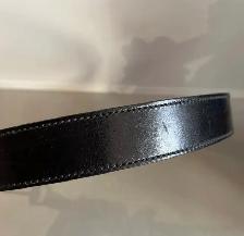 Authentic Gucci Black Leather Belt with Gold Horsebit Buckle - Photo 7