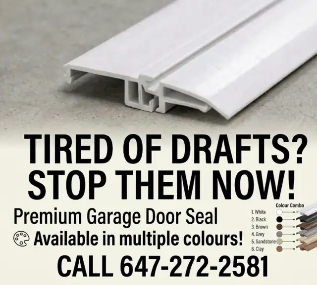 ⭐️GARAGE DOOR WEATHERSTRIPPING⭐️