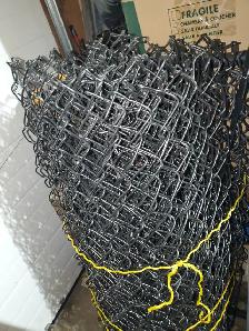 Chain Link Fence Mesh For Sale,Black,4 foot x 54ft