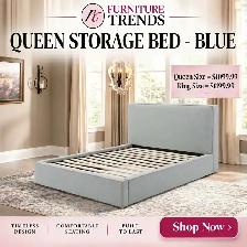 Furniture Trends Queen Storage Bed
