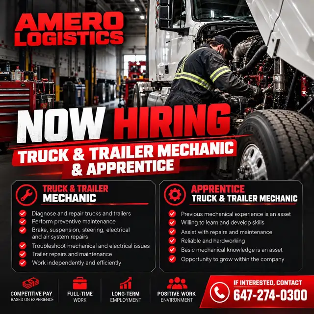 NOW HIRING - GARAGE MECHANIC