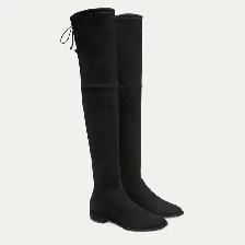 Stuart Weitzman black suede over-the-knee boots - Size 11. - Photo 2