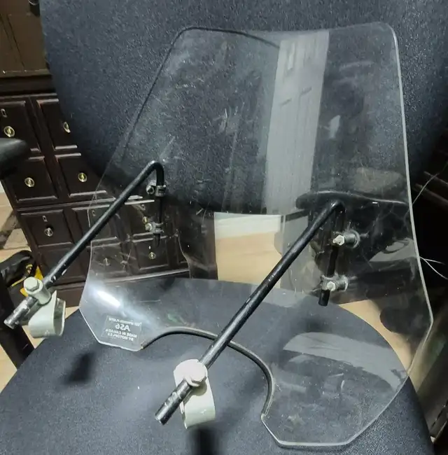 VINTAGE MOTOPLEX MOTORCYCLE WINDSHIELD – MADE IN CANADA  $65 OBO