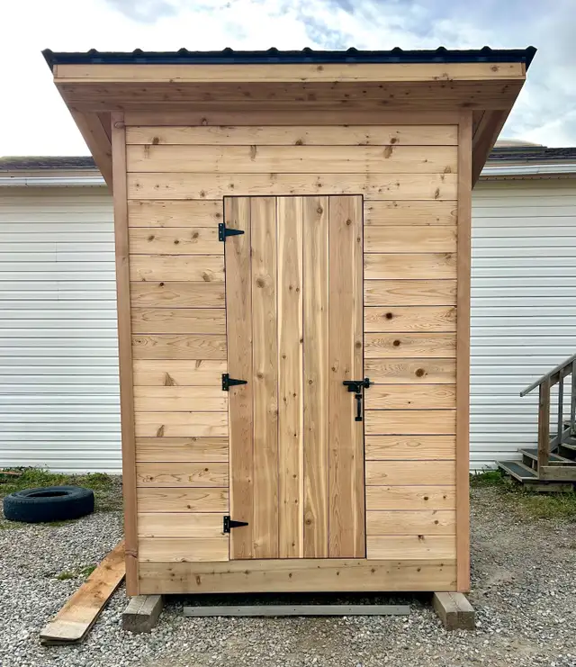 Large One of a kind Cedar Outhouse
