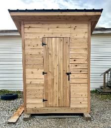 Large One of a kind Cedar Outhouse