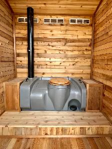 Large One of a kind Cedar Outhouse - Photo 3