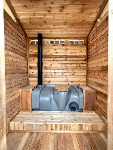 Large One of a kind Cedar Outhouse - Photo 7