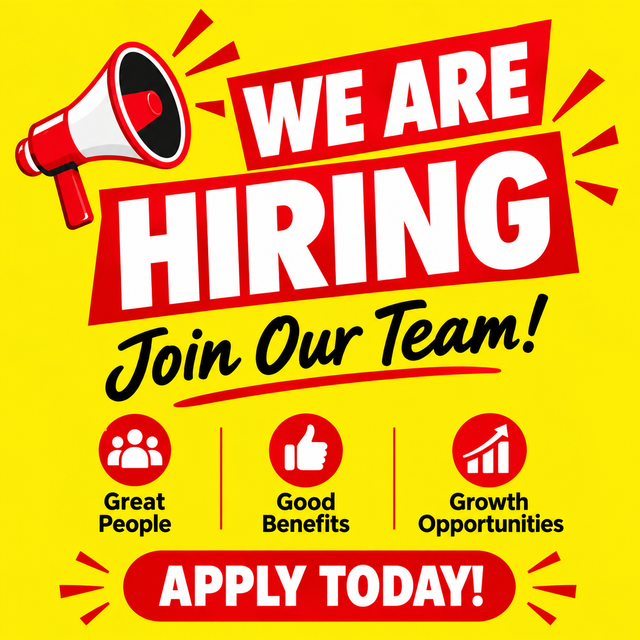 We are Hiring!