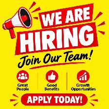 We are Hiring!