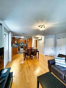 4 1/2 MEUBLÉ,  2 CHAMBRES, 2 BALCONES