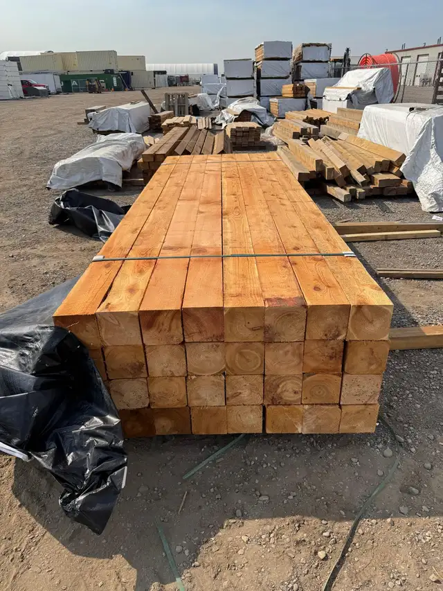 Western Red Cedar Lumber — 2x4 · 2x6 · 2x8 · 4x4 · 4x6 · 6x6