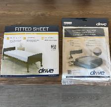 DRIVE MEDICAL MATTRESS PROTECTOR & FITTED SHEETS NEW