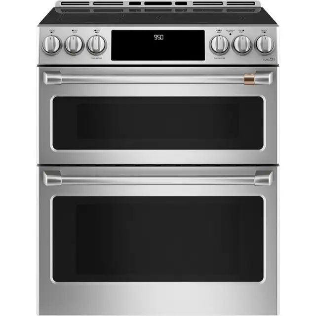 Cafe 30' Slide-in Front-control Induction And Convection Double