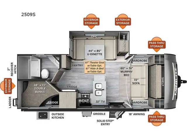 2024 Forest River RV Rockwood Mini Lite 2509S