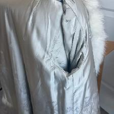 Blue Iris Fox Short Jacket Womens Small/Medium - RARE - Photo 5