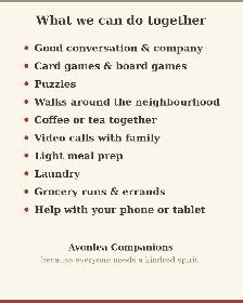 Senior Companion ~Friendly Calls & Visits for Your Loved One~ - Photo 4