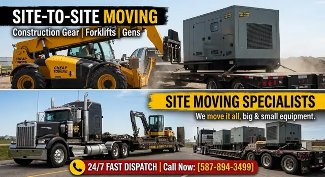 Site to Site equipment moving ! Rely on US!