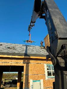 Rooftop Shingle Delivery