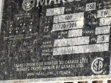 Marcus MTH75A1 75kVA 600V to 208/120V Transformer - Photo 4