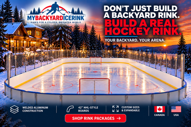 Bandes de Patinoire - Hockey Rink Boards - Patinoire Extérieure