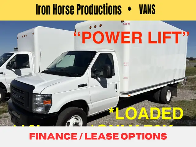 2024 Ford E-450 16’ CUBE VAN 'POWER LIFT' CAN LEASE LOADED