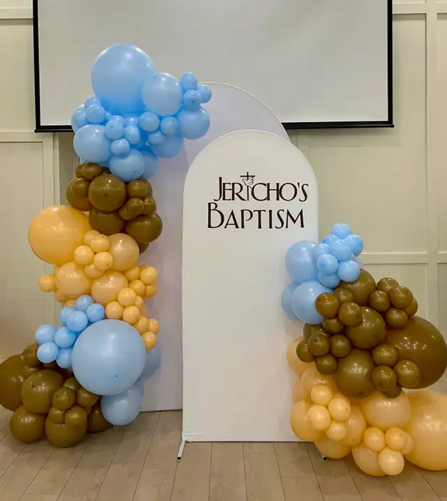 Balloon decor backdrop