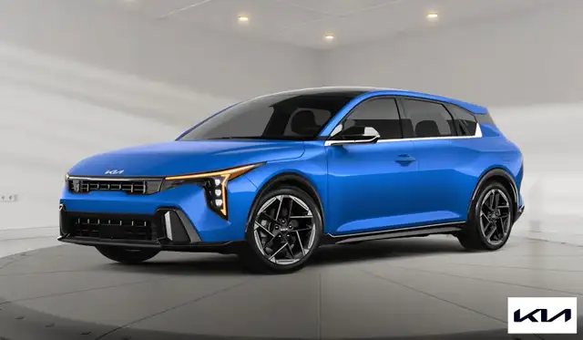 2026 Kia K4 Hatchback GT-Line Turbo Stunning Wave Blue, Top Trim