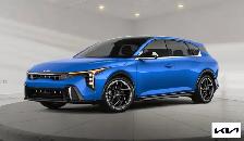 2026 Kia K4 Hatchback GT-Line Turbo Stunning Wave Blue, Top Trim