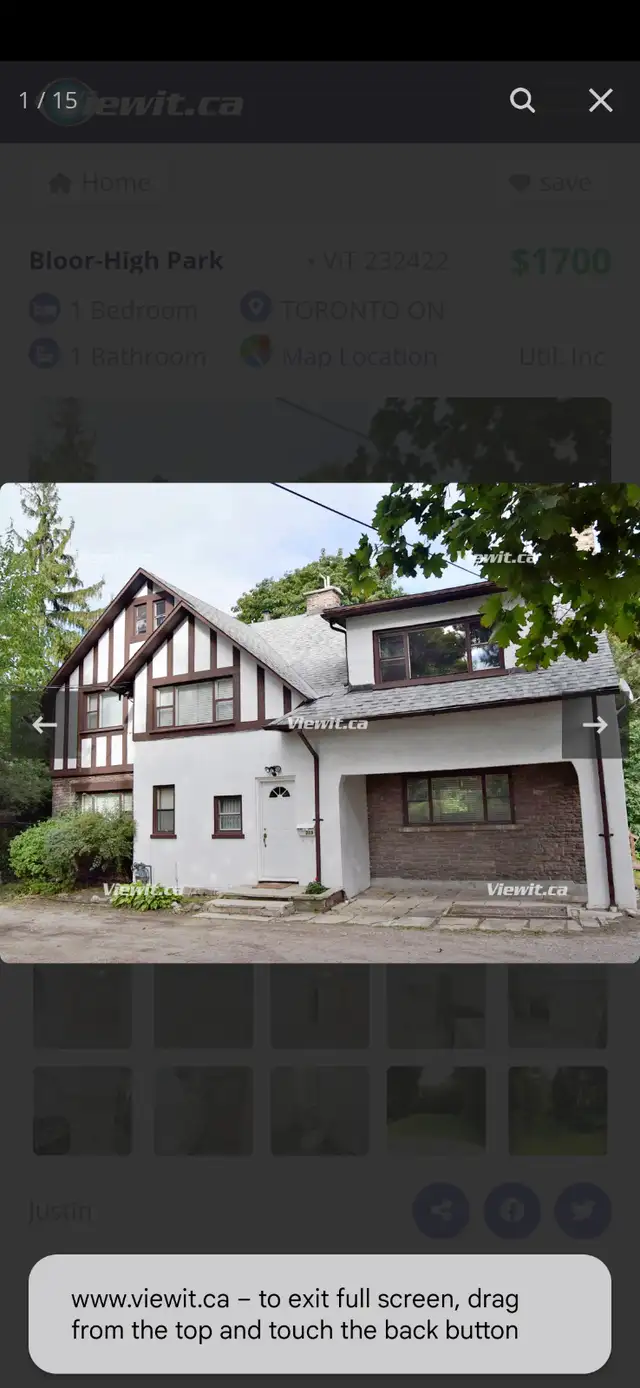 High Park Apartment For Rent !