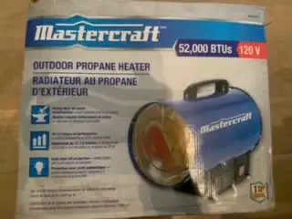 PROPANE HEATER 52,000 BTU WITH 120 VOLT FAN COLEMAN, LIKE NEW