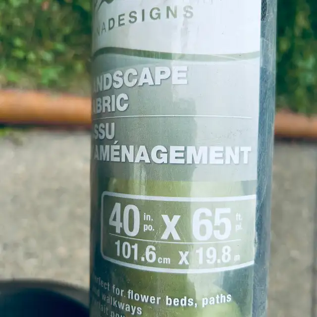 ONE NEW ROLL OF LANDSCAPE FABRIC   40' X 65 FT.