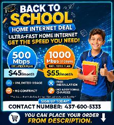 Unlimited High-Speed Fiber Internet