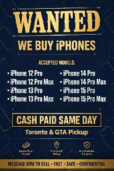 Buying iPhone 16 Pro & 17 Pro — Cash Same Day, Ajax