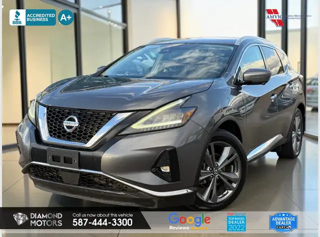 2019 Nissan Murano Platinum AWD - With Bose Sound System