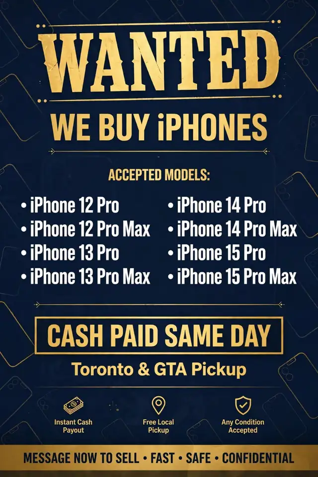 Buying iPhone 16 Pro & 17 Pro — Cash Same Day, Aurora