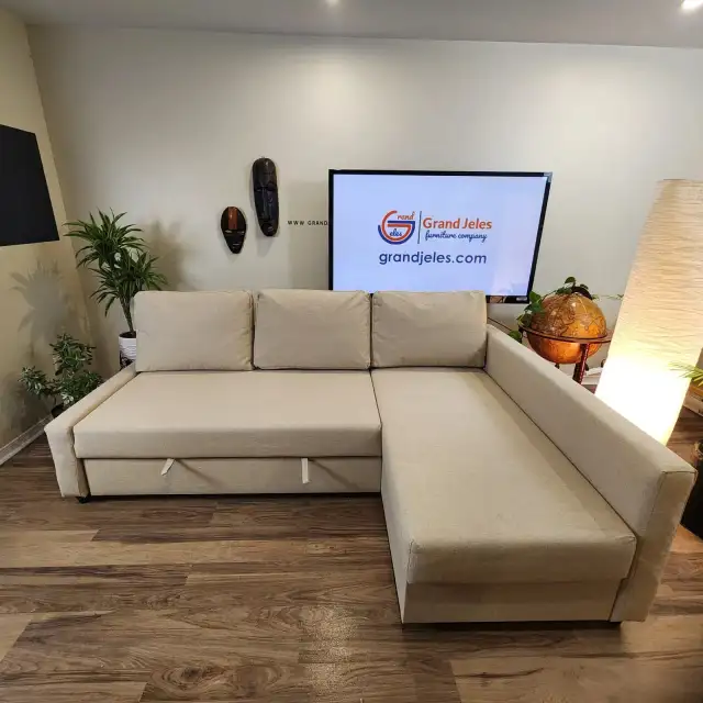 EXCELLENT Beige IKEA sectional sofa bed   FREE DELIVERY