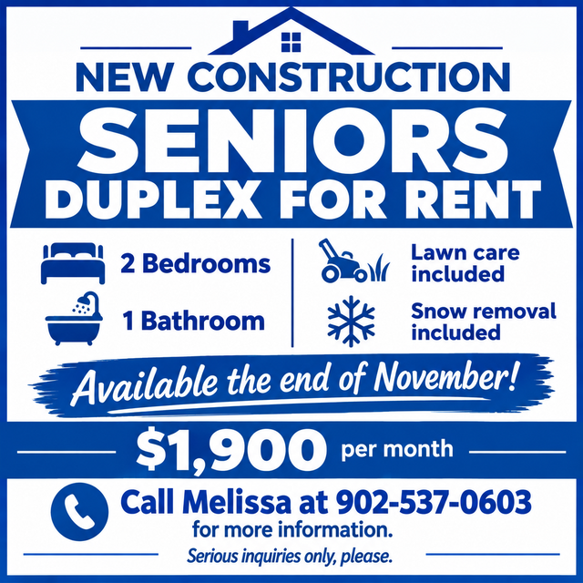 New Construction Duplex for Rent