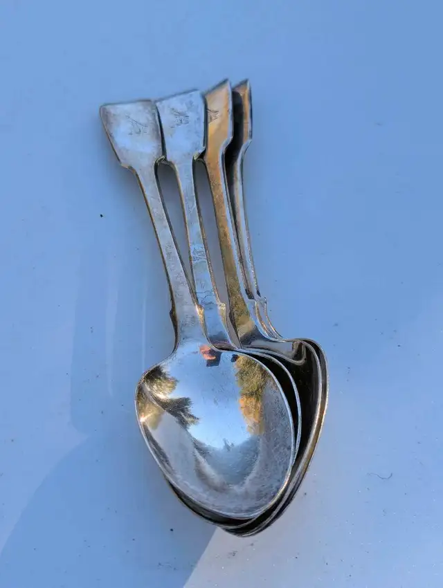 sterling silver large spoons set