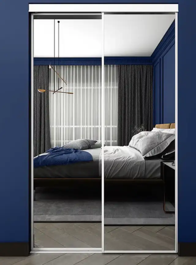 Porte-miroir coulissante
