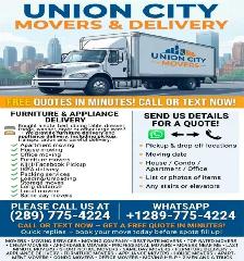 $50/Hour ⭐Same day Movers 289-775-4224
