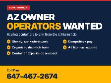 AZ Owner Operators Wanted