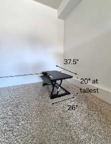 DELIVERY AVAILABLE Ergotron Workfit-T Standing Desk Workstation - Photo 10
