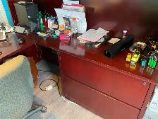 U-shaped Executive Desk with Hutch - Photo 2