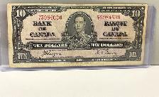 1937 $10 King George VI Canadian Note