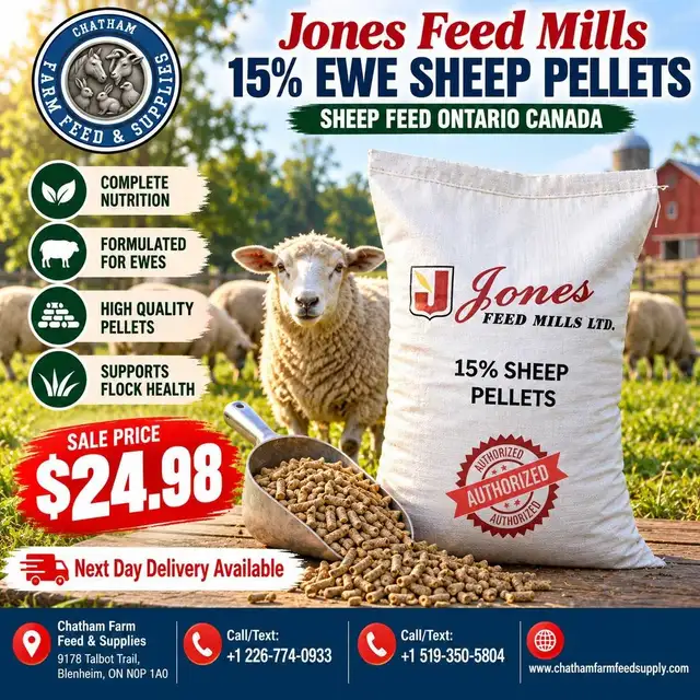 Organic sheep pellets