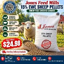 Organic sheep pellets