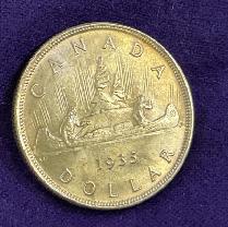 1935 Silver Canadian Dollar - Photo 2