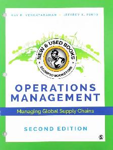 Operations Management 2nd Edition Venkataraman 9781544339405